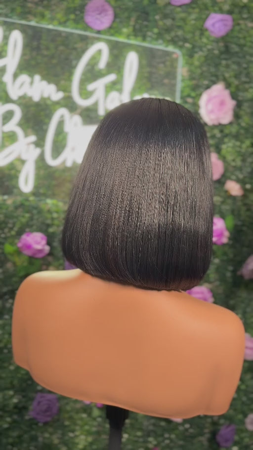 Raw 5x5 HD Glueless Bob Wig – 12"